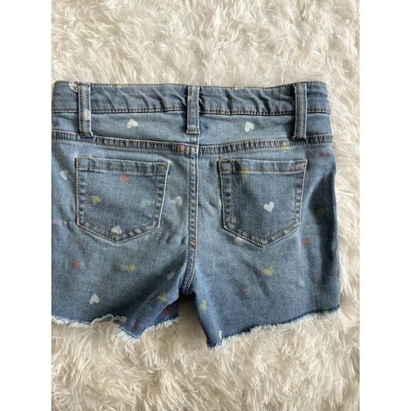 Cat & Jack Girls Sz. 6/6x Heart Design “ Short” Jean Shorts. Cute - Picture 7 of 8